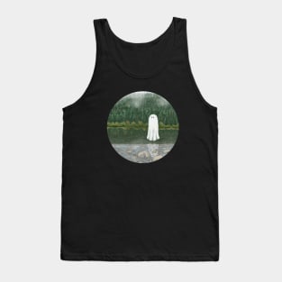 Haunted ghost lake circle Tank Top